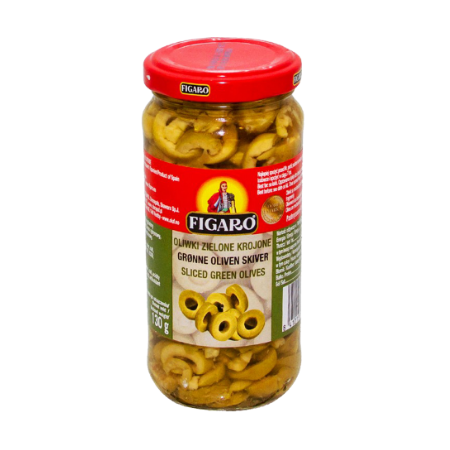 Figaro Olives Green Sliced 240 gm