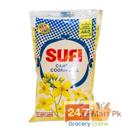 Sufi Canola Cooking Oil Pouch 1 ltr