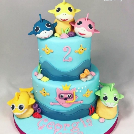 Happy Birthday Baby Shark Cake - GP-03