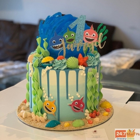 Happy Birthday Baby Shark Cake - GP-04