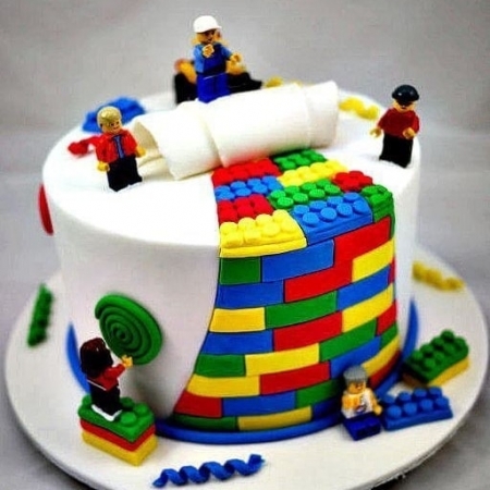 Happy Birthday Blocks Game Cake - GP-05