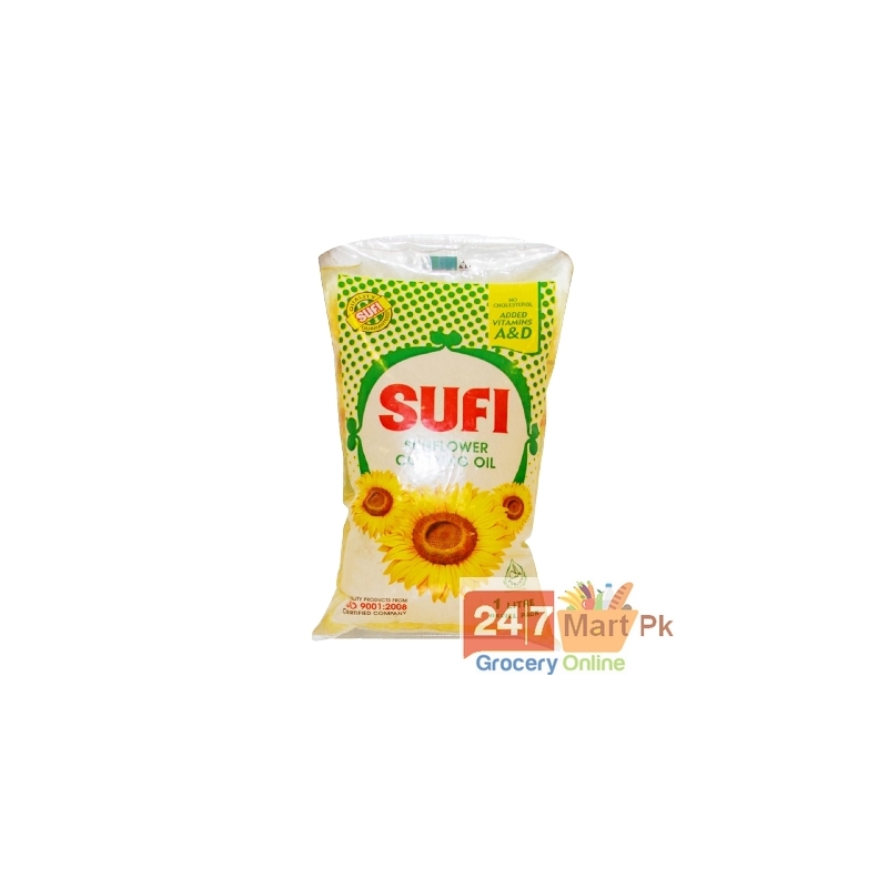 Sufi Sunflower Cooking Oil Pouch 1 ltr