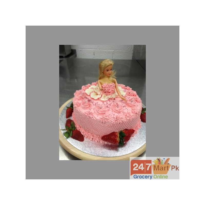 Barbie Birthday Cake - GP-07 - 2 Pounds
