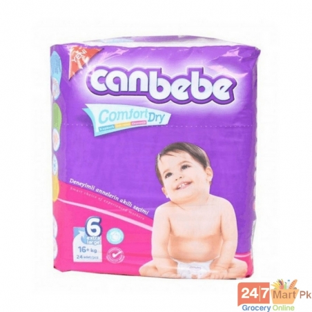 Canbebe Diaper Comfort Dry Extra Large 6 24Pcs 16kg+