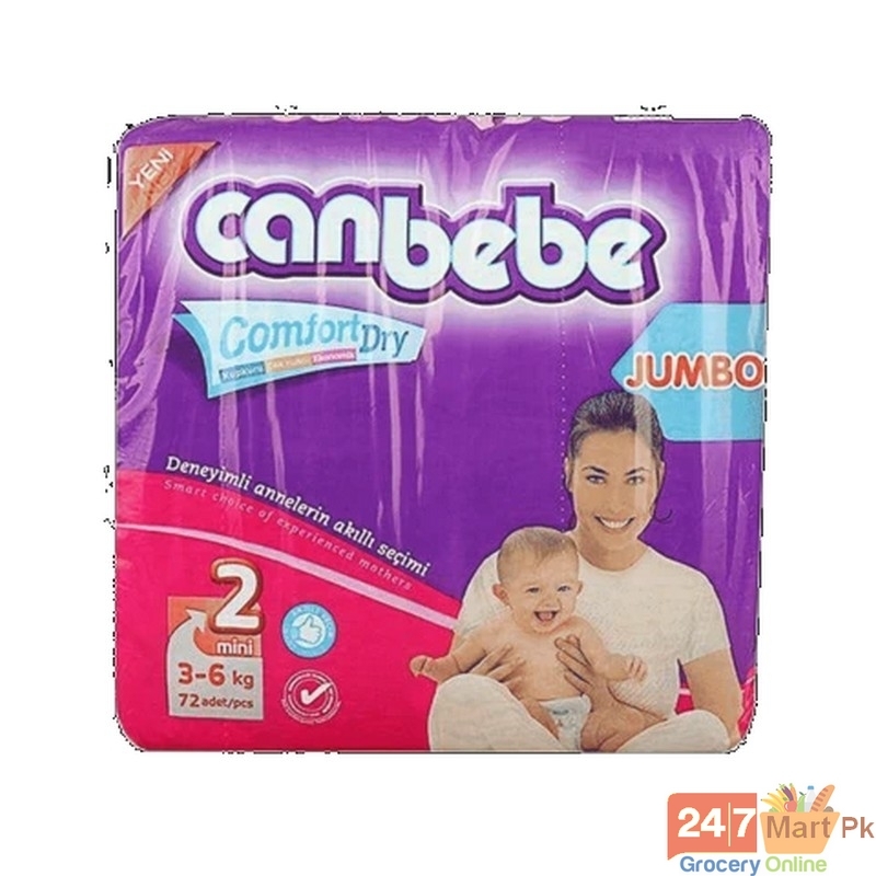 Canbebe Diaper New Jumbo Mini 2 72Pcs 3-6kg