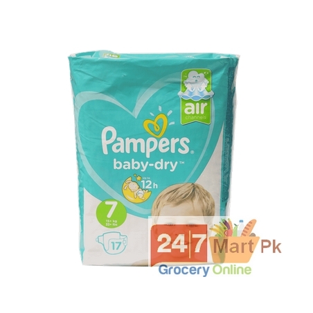 Pampers Baby Diaper Dry Baby 7 15+Kg 17 Pcs