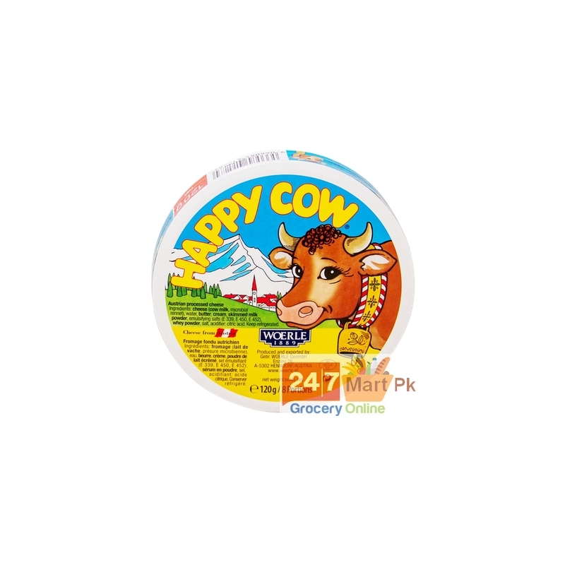 Happy Cow Cheese 8 Portions 120 gm
