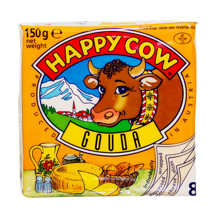 Happy Cow Gouda Cheese Slice 150 gm