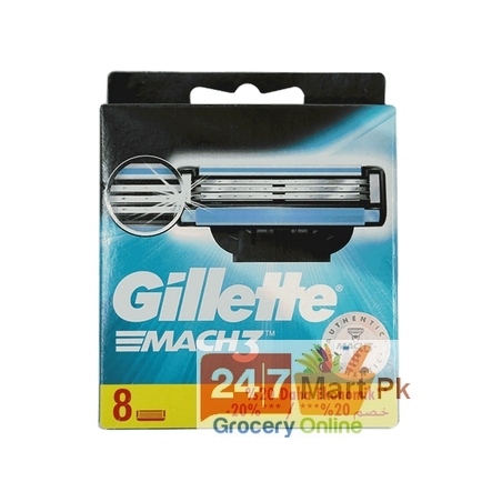 Gillette Mach 3 Blades 8 Cartridges